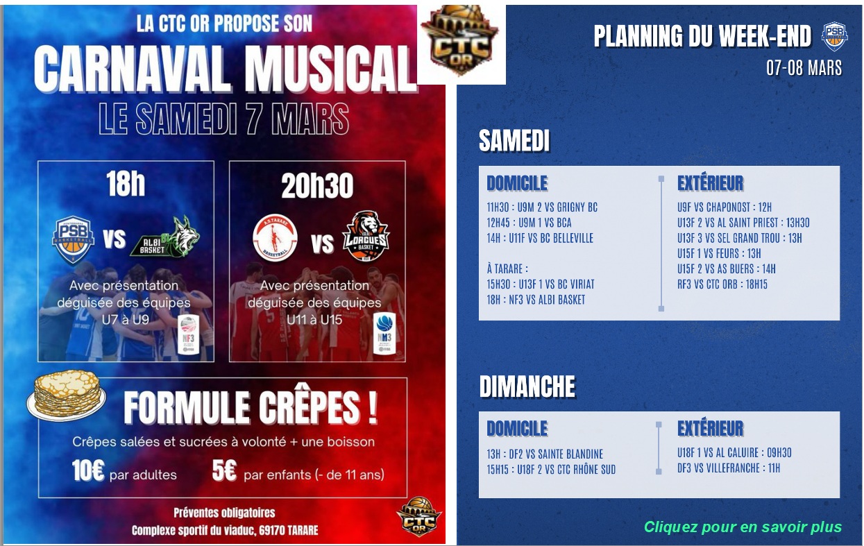 Programme des 7 et 8 mars