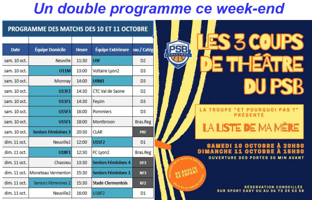 Programme des 10 et 11 octobre